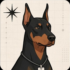 Doberman Portrait
