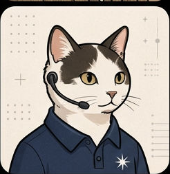 Chat Gris Perles Elegant