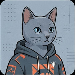 Chat Tigre Corporate Vert