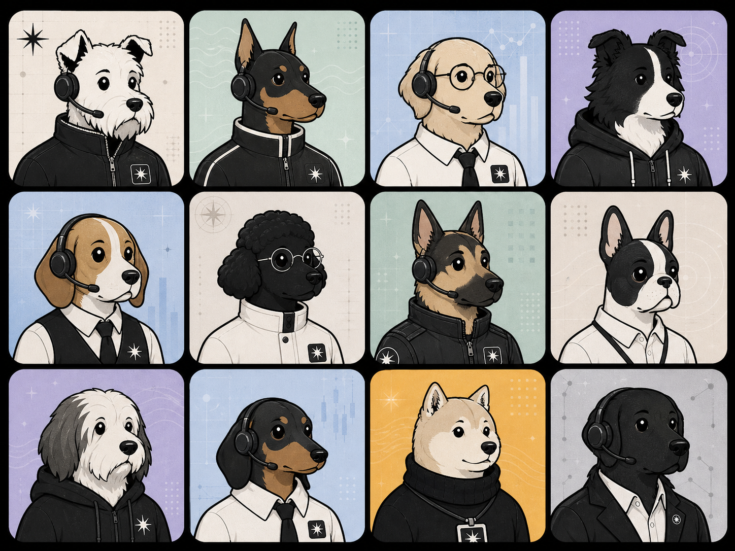 Compliance Dogs reference board
